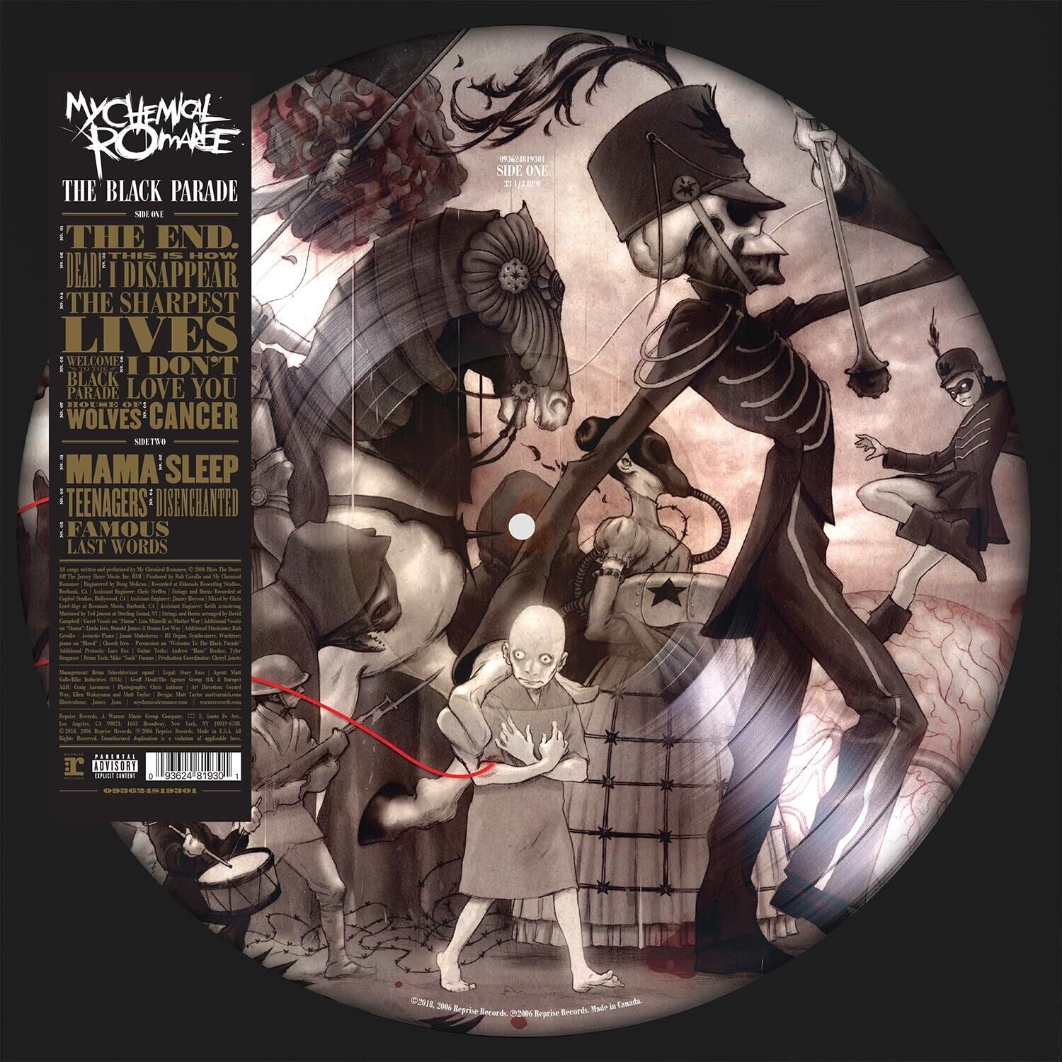 My Chemical Romance - The Black Parade (Reissue) — vinyl LP album cover