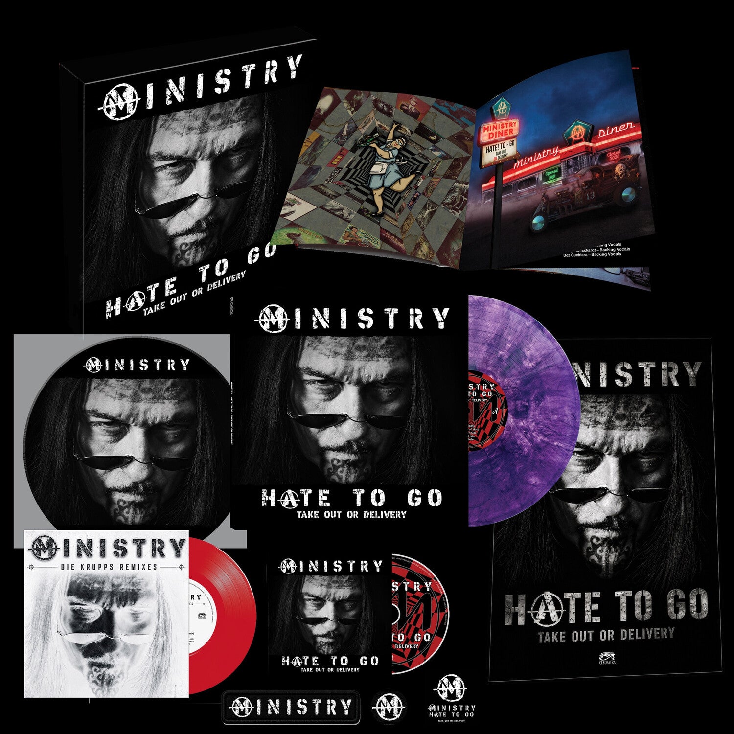 Ministry - Hate To Go: Take Out Or Delivery (Purple Black Marble Vinyl)