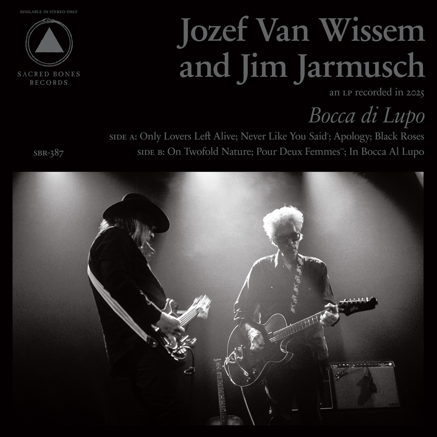 Jozef Van Wissem - Bocca Di Lupo and Mouth of the Wolf 2xLP (Clear White Vinyl)