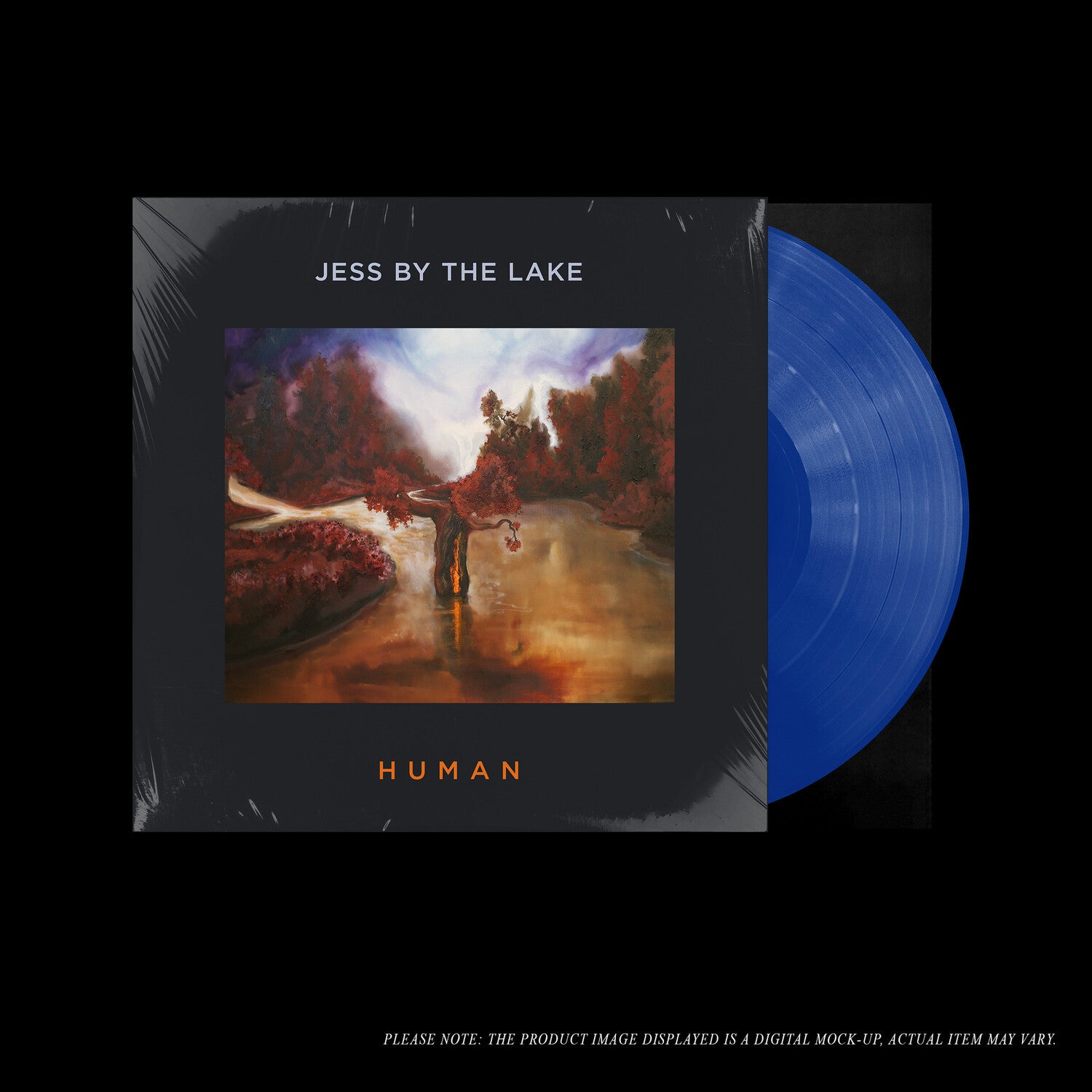 Jess by the Lake - Human (Clear Blue Vinyl) — vinyl LP album cover