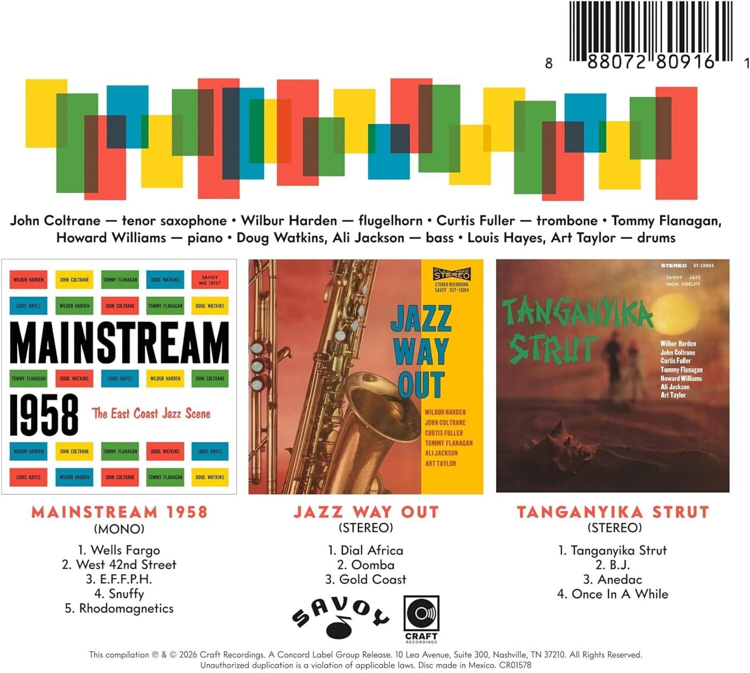 John Coltrane - The Savoy Recordings 3xCD