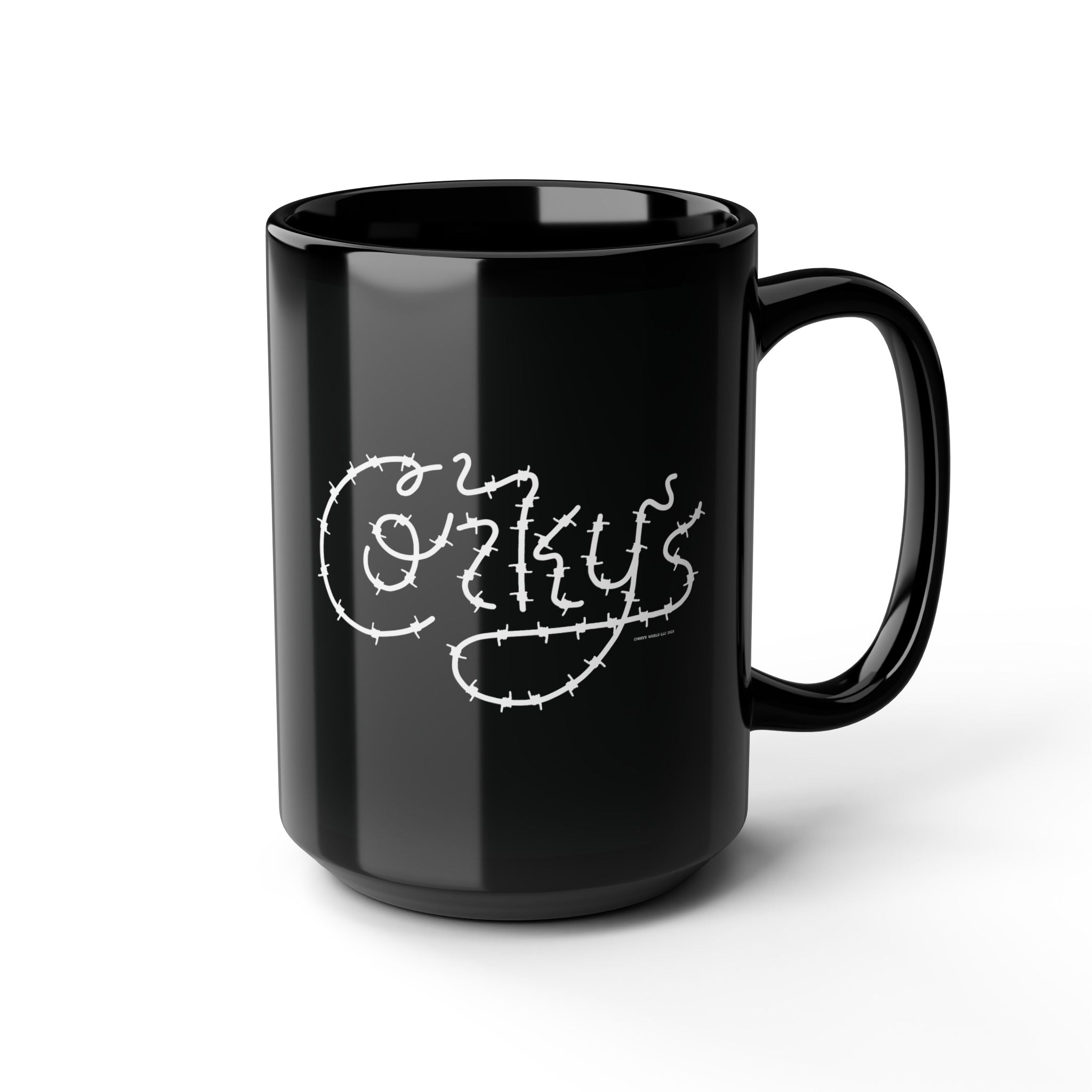 Barbed Wire Black Mug