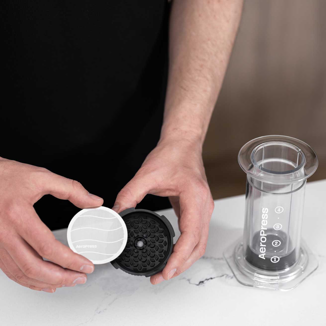 AeroPress Clear Coffee Maker - Corkys Coffee