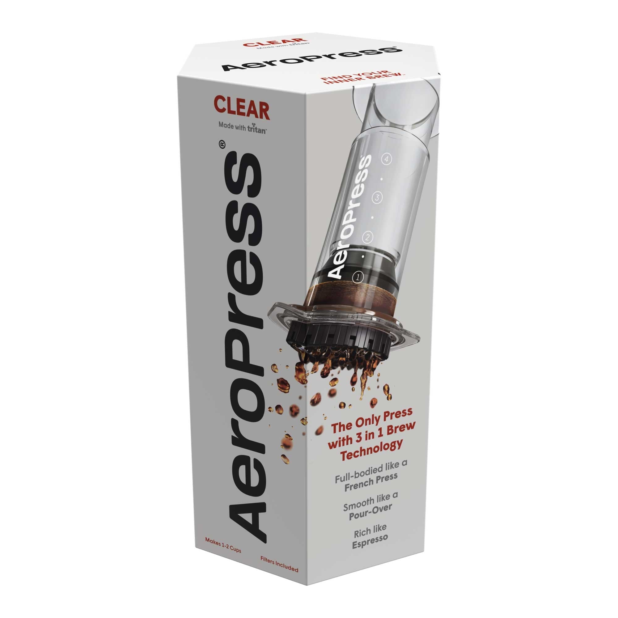 AeroPress Clear Coffee Maker - Corkys Coffee