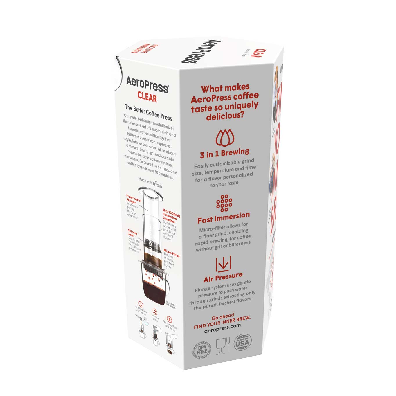 AeroPress Clear Coffee Maker - Corkys Coffee