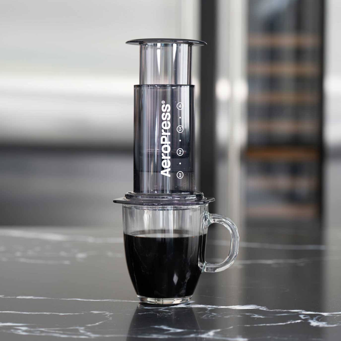 AeroPress Clear Coffee Maker - Black - Corkys Coffee