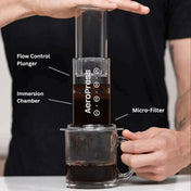 AeroPress Clear Coffee Maker - Black - Corkys Coffee
