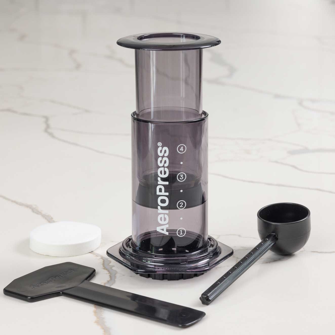 AeroPress Clear Coffee Maker - Black - Corkys Coffee