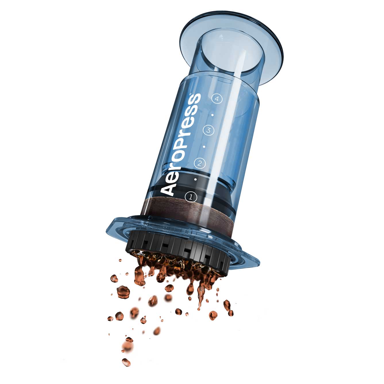 AeroPress Clear Coffee Maker - Blue - Corkys Coffee