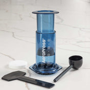 AeroPress Clear Coffee Maker - Blue - Corkys Coffee