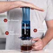 AeroPress Clear Coffee Maker - Blue - Corkys Coffee