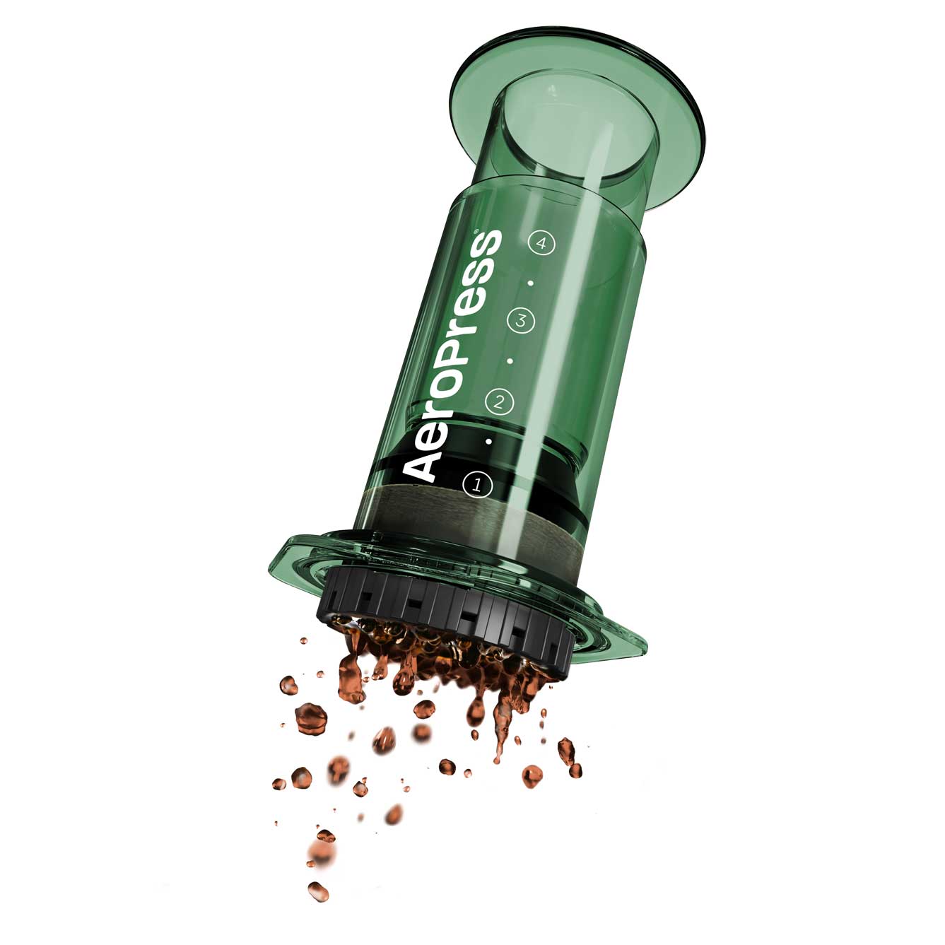 AeroPress Clear Coffee Maker - Green - Corkys Coffee