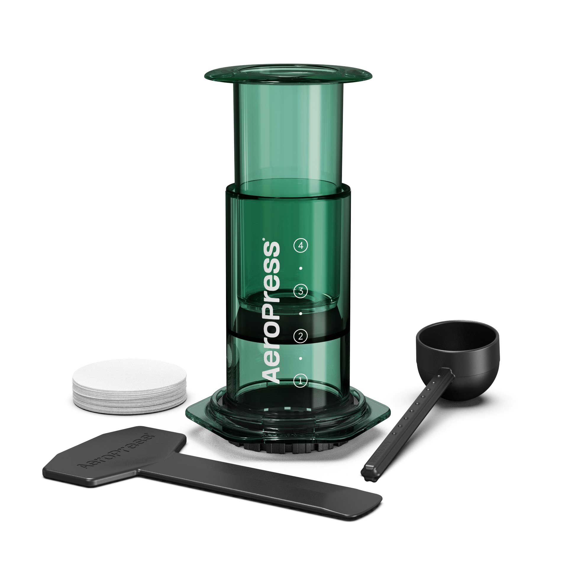 AeroPress Clear Coffee Maker - Green - Corkys Coffee