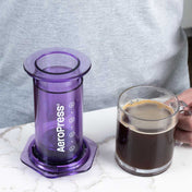 AeroPress Clear Coffee Maker - Purple - Corkys Coffee