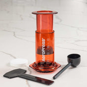 AeroPress Clear Coffee Maker - Red - Corkys Coffee