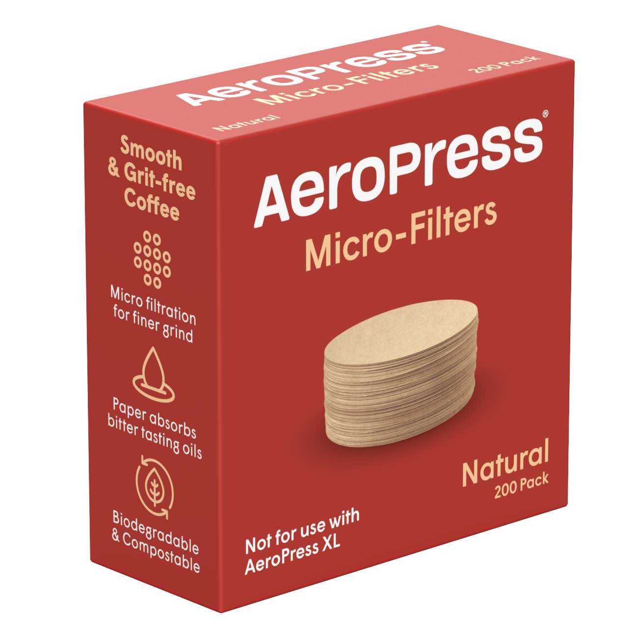 AeroPress Standard Natural Paper Micro - Filters (200 ct) - Corkys Coffee