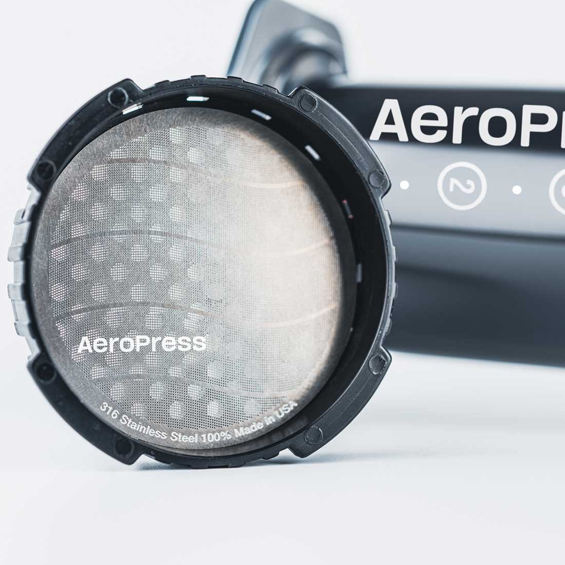 AeroPress Standard Stainless Steel Reusable Filter - Corkys Coffee
