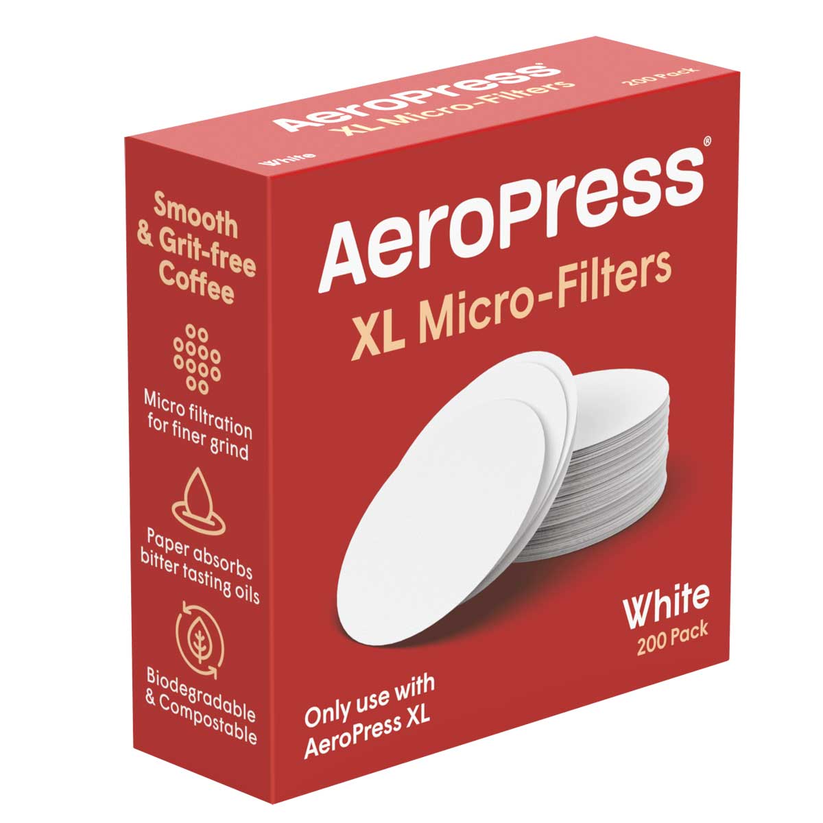 AeroPress XL Micro - Filters (200 ct) - Corkys Coffee