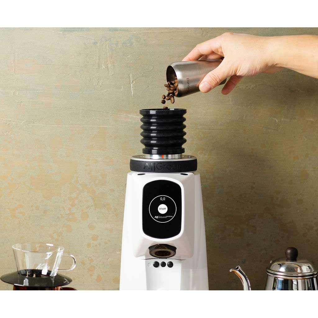 AllGround ProBrew Filter Coffee Grinder - White - Corkys Coffee