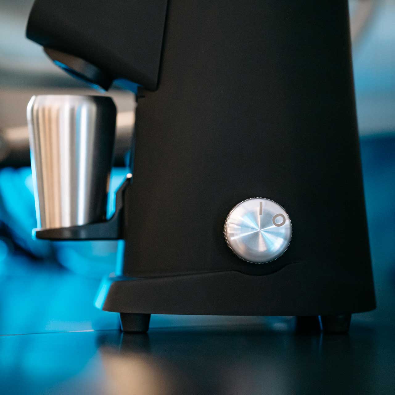AllGround ProBrew Filter Coffee Grinder - White w/ Wood - Corkys Coffee
