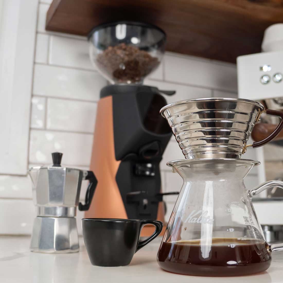 AllGround Sense All Purpose Home Coffee Grinder - Bright Silver - Corkys Coffee