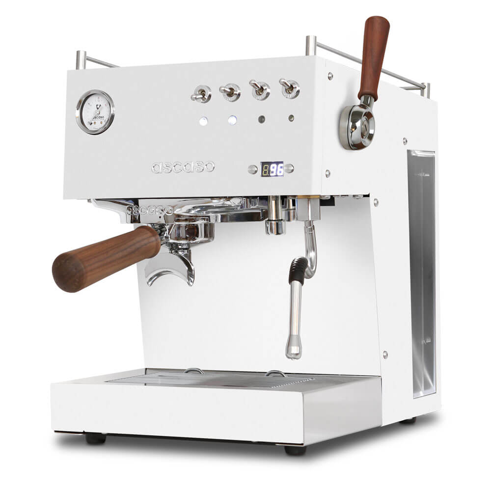 Ascaso Steel DUO PLUS PID Espresso Machine - White - Corkys Coffee
