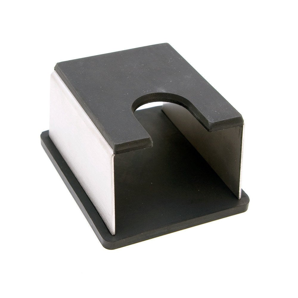 Barista Basics Stainless Steel Tamp Stand with Rubber Base - Corkys Coffee