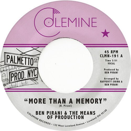 Ben Pirani - More Than a Memory - Corkys Coffee