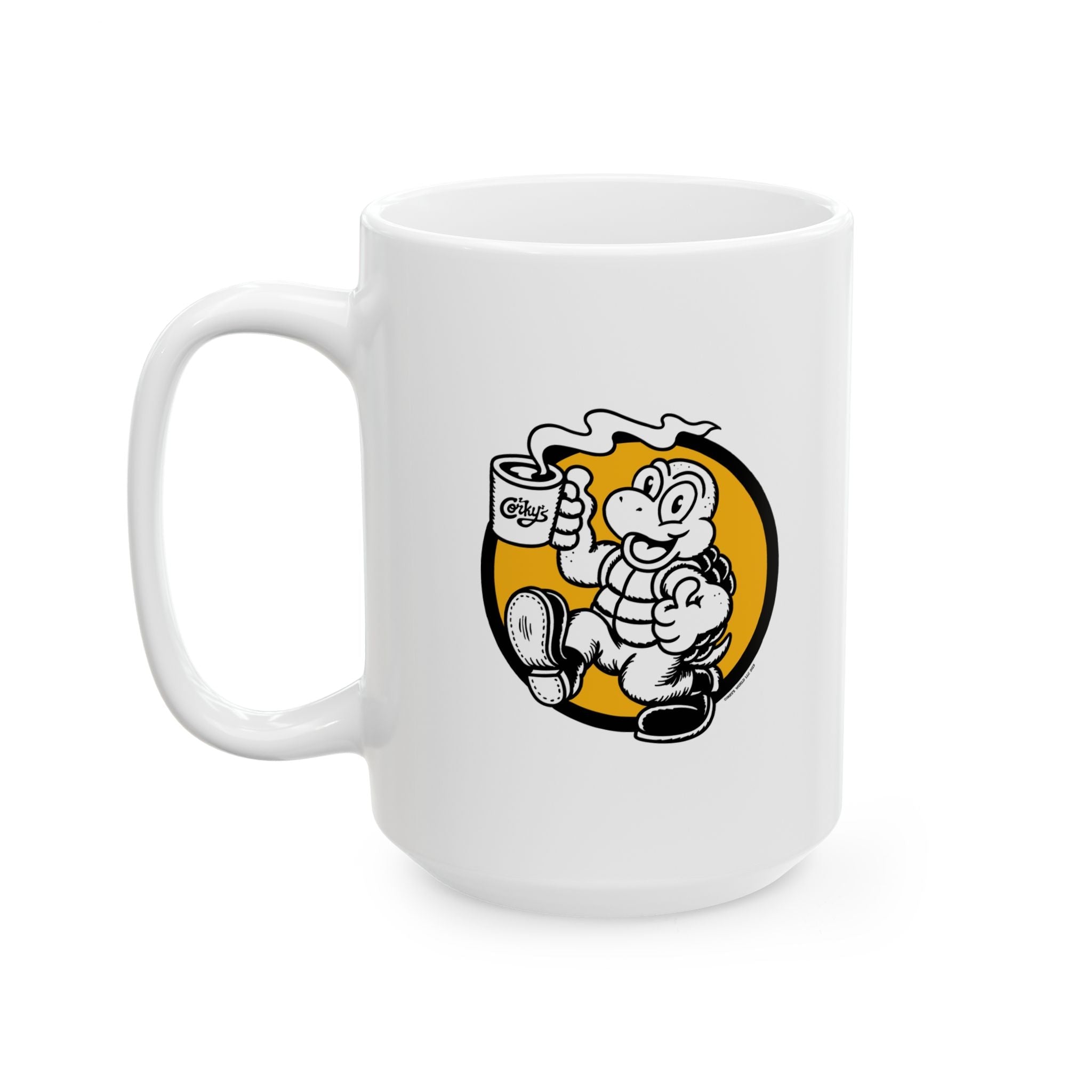 Corky The Turtle Coffee Mug - Corkys Coffee