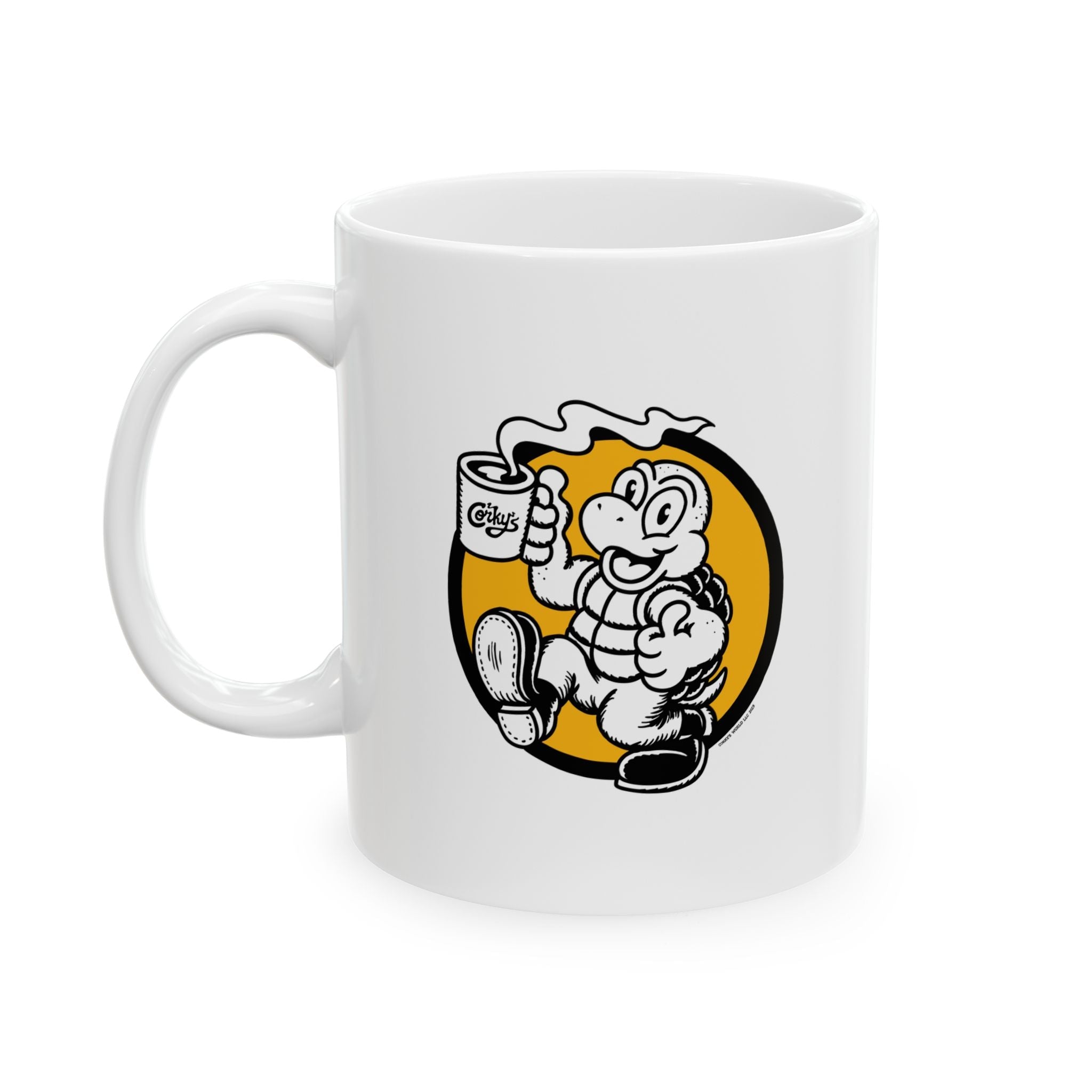 Corky The Turtle Coffee Mug - Corkys Coffee