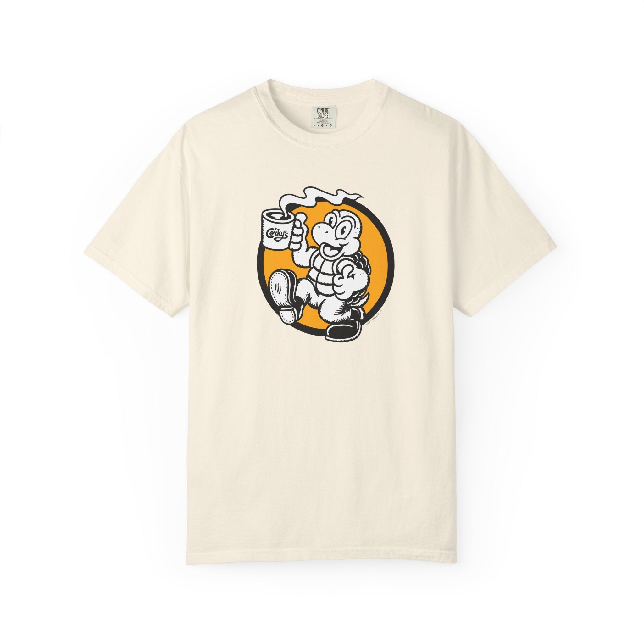 Corky The Turtle T-Shirt - Corkys Coffee