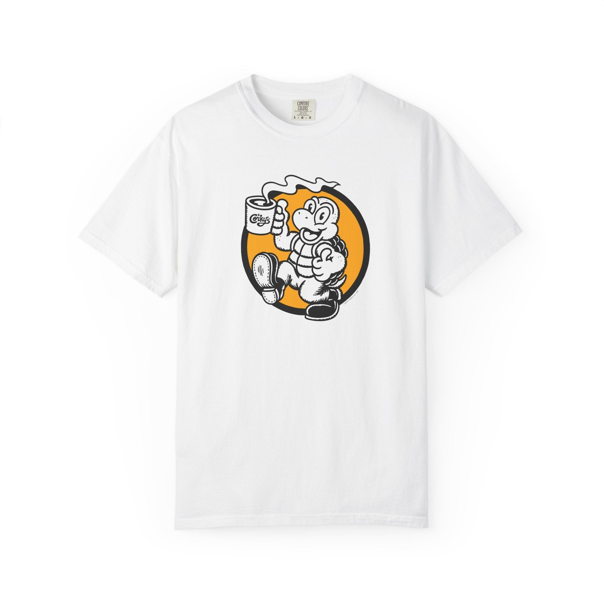 Corky The Turtle T-Shirt - Corkys Coffee