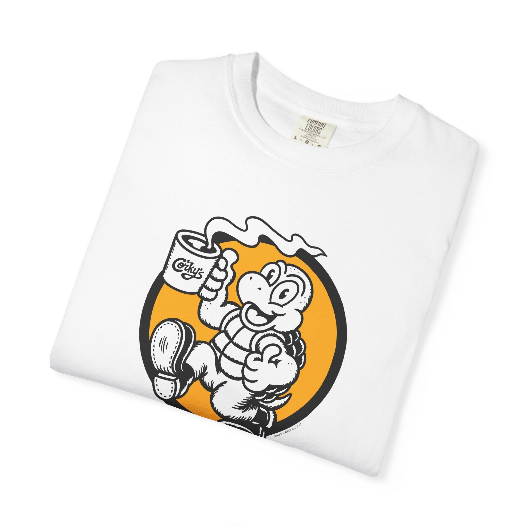 Corky The Turtle T-Shirt - Corkys Coffee