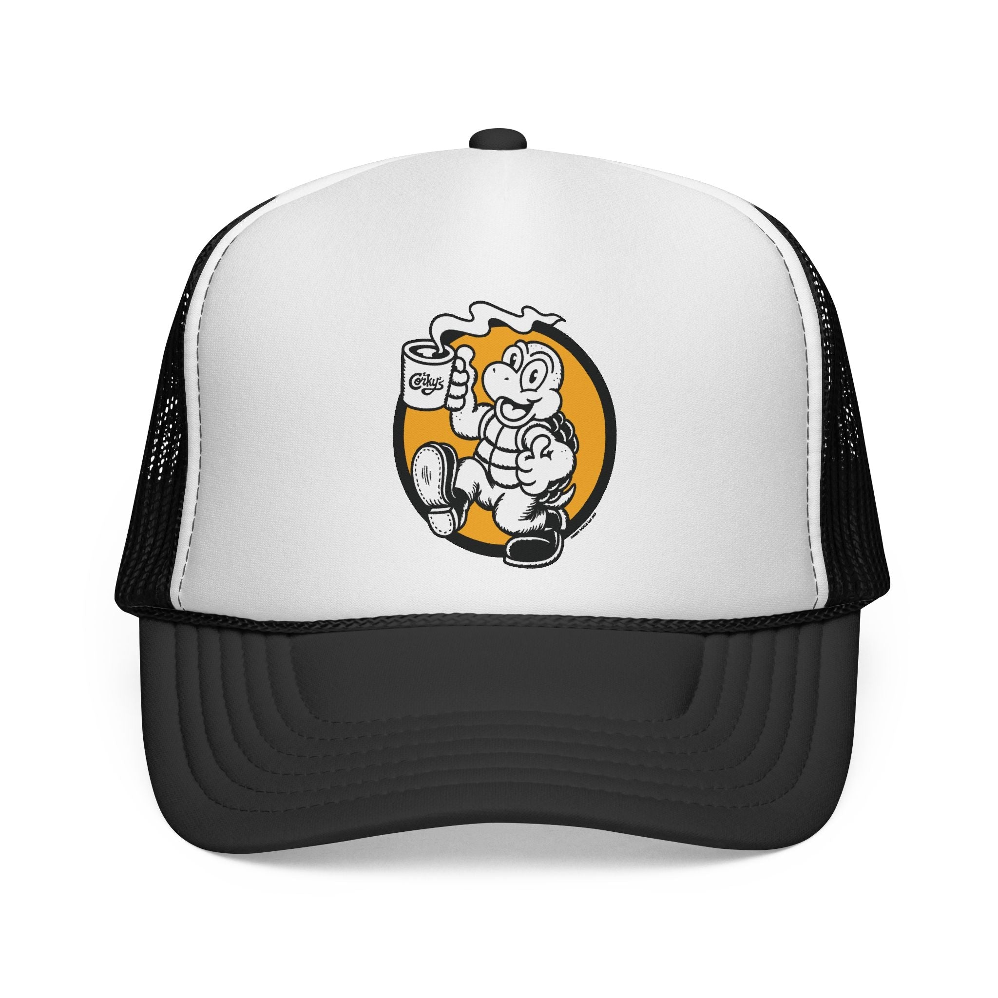 Corky The Turtle Trucker Cap - Corkys Coffee