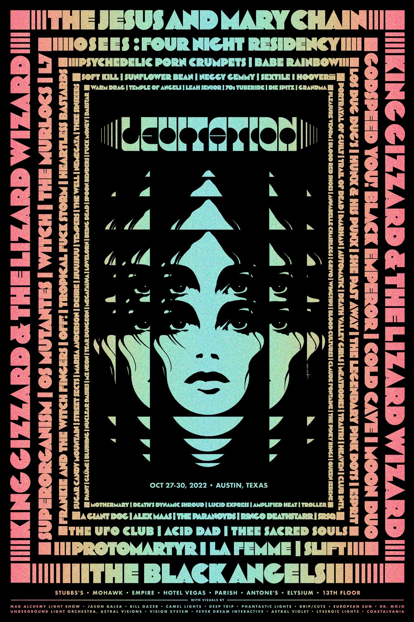 Levitation 2022 weekend poster