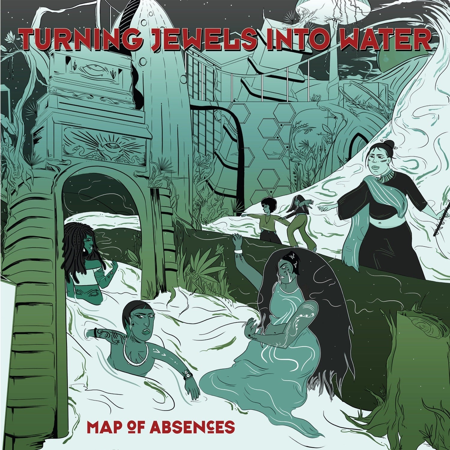 Turning Jewels Into Wate - Map of Absences