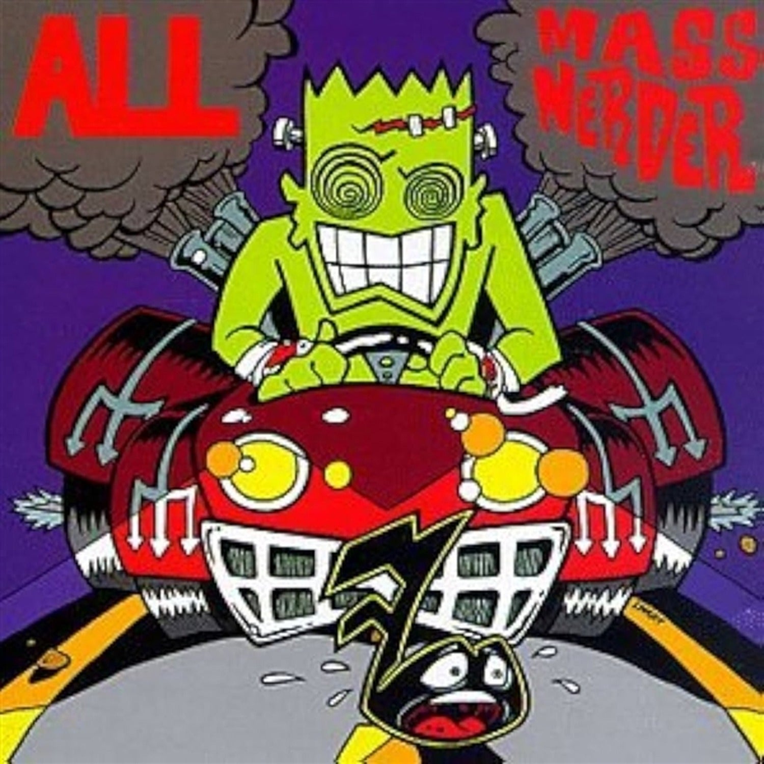 All - Mass Nerder - Opaque Green & Purple Galaxy (Green Vinyl)