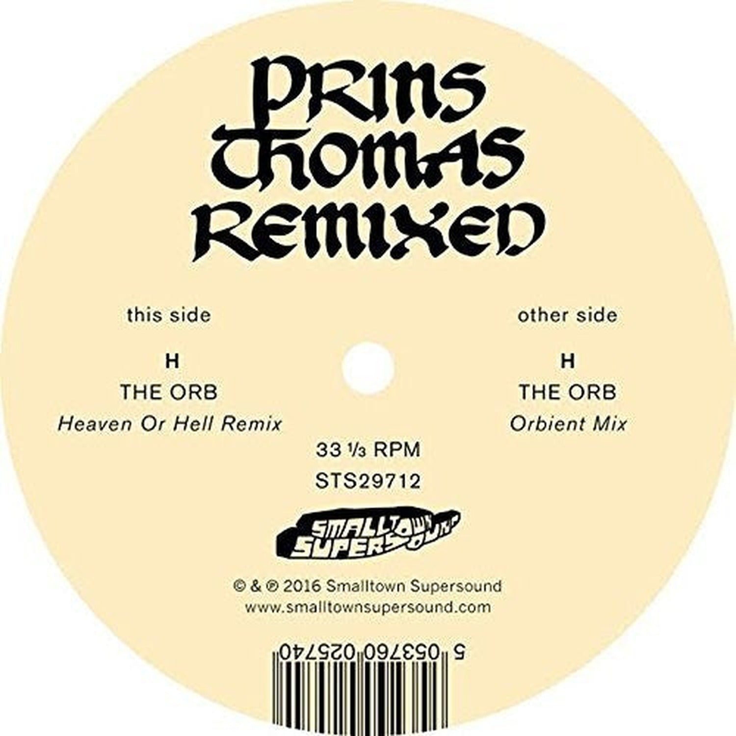 Prins Thomas - The Orb Remixes