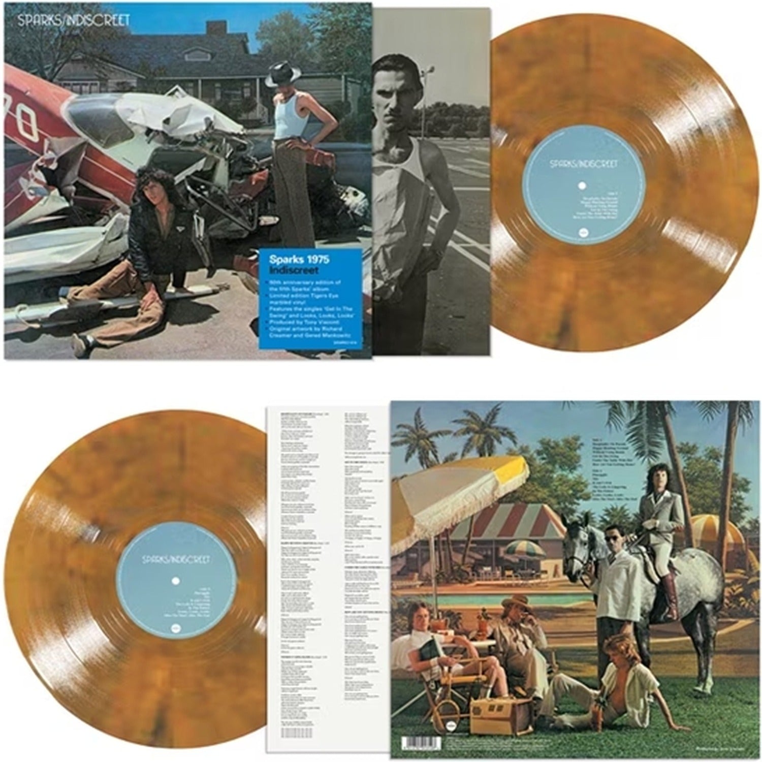 Sparks - Indiscreet: 50th Anniversary - Limited 'Tiger's Eye' Colored Vinyl (Limited Edition)