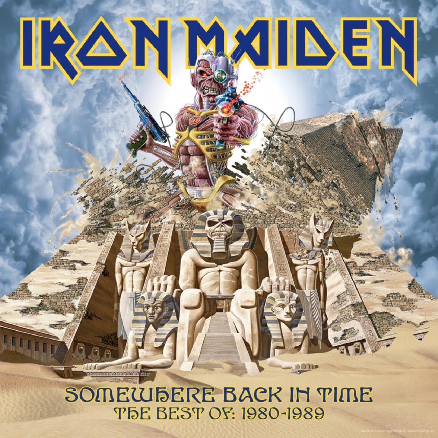Iron Maiden - Somewhere Back in Time — vinyl LP album cover
