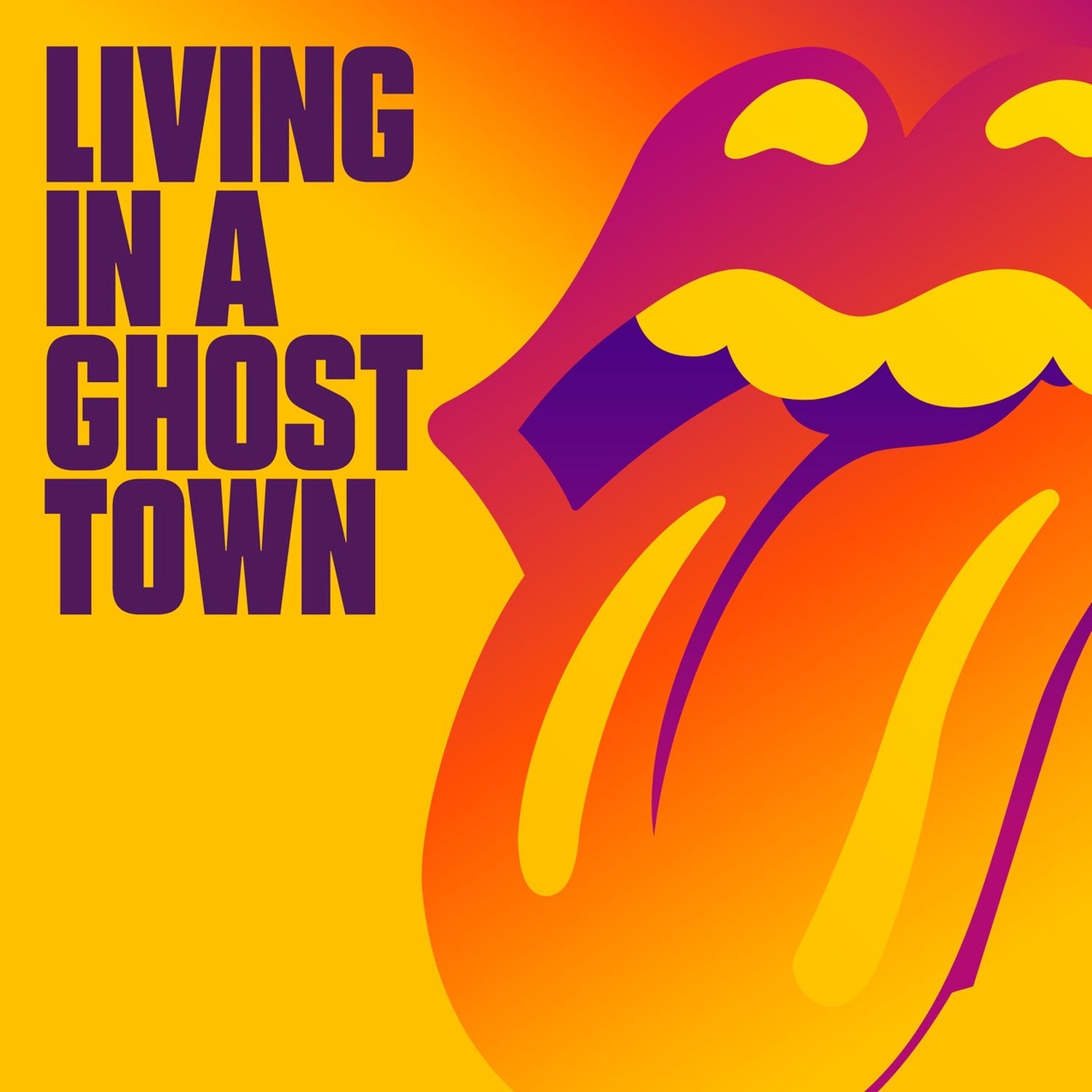 Rolling Stones - Living In A Ghost Town - Purple Colored 10 (Purple Vinyl)