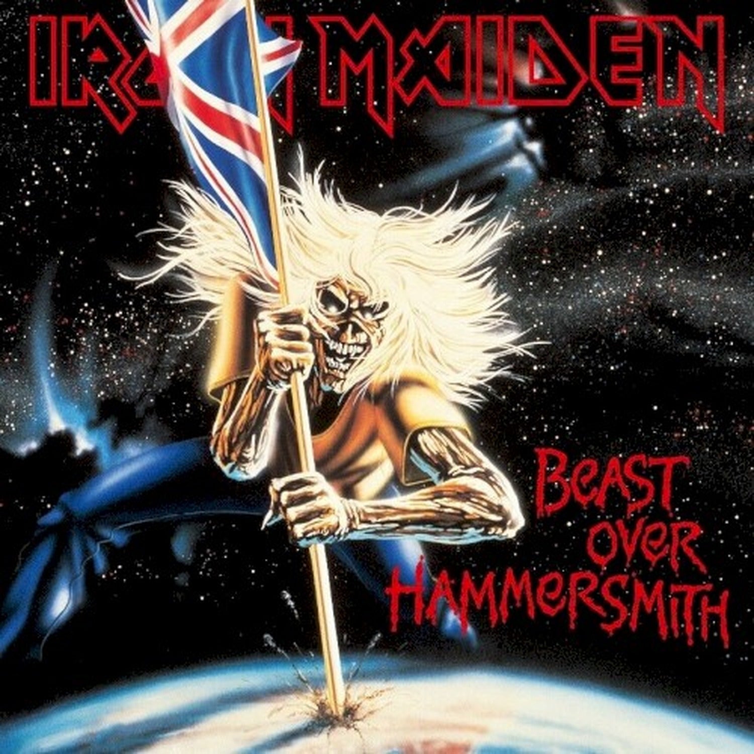 Iron Maiden - Number of Beast Over Hammersmith — vinyl LP album cover