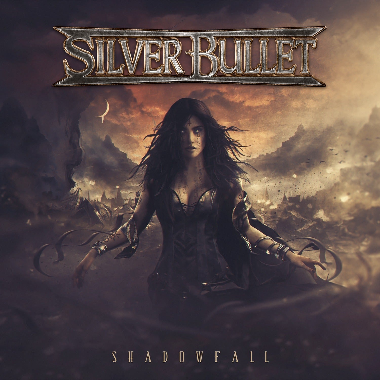 Silver Bullet - Shadowfall - Orange & Black Marble Colored Vinyl (Orange Vinyl)