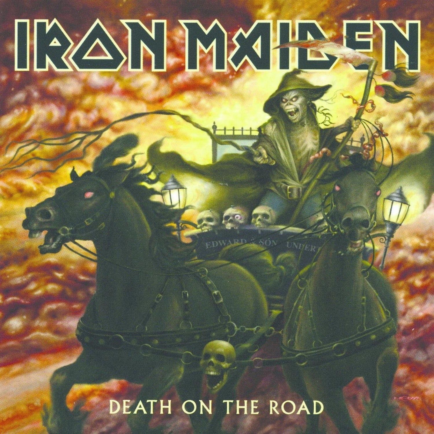 Iron Maiden - Death on the Road — vinyl LP album cover