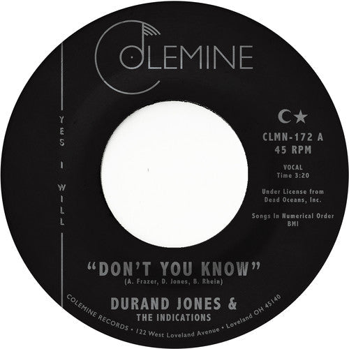 DURAND JONES & THE INDICATIONS - Don't You Know - Corkys Coffee