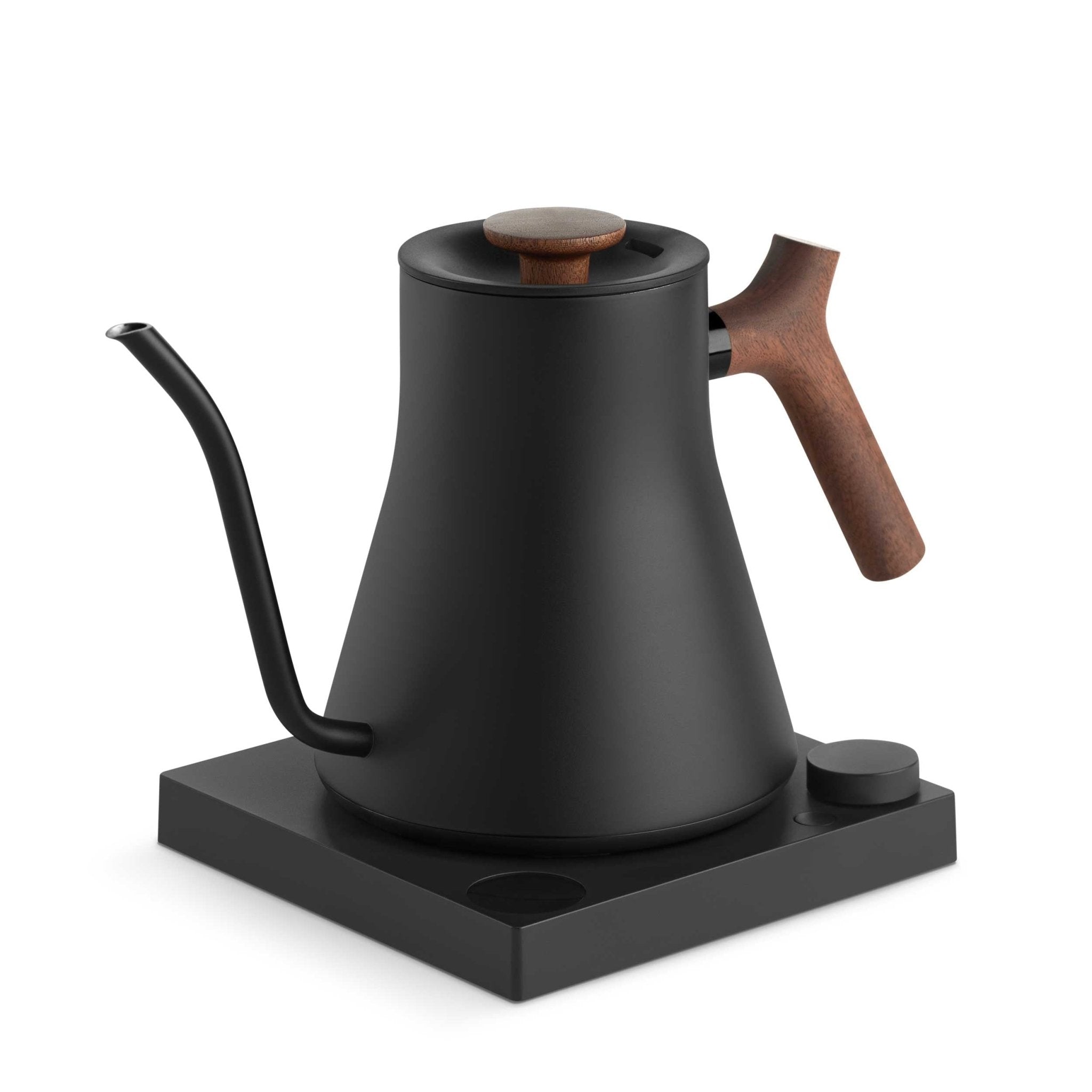 Fellow Stagg EKG Pro Electric Kettle - Matte Black w/ Walnut - Corkys Coffee
