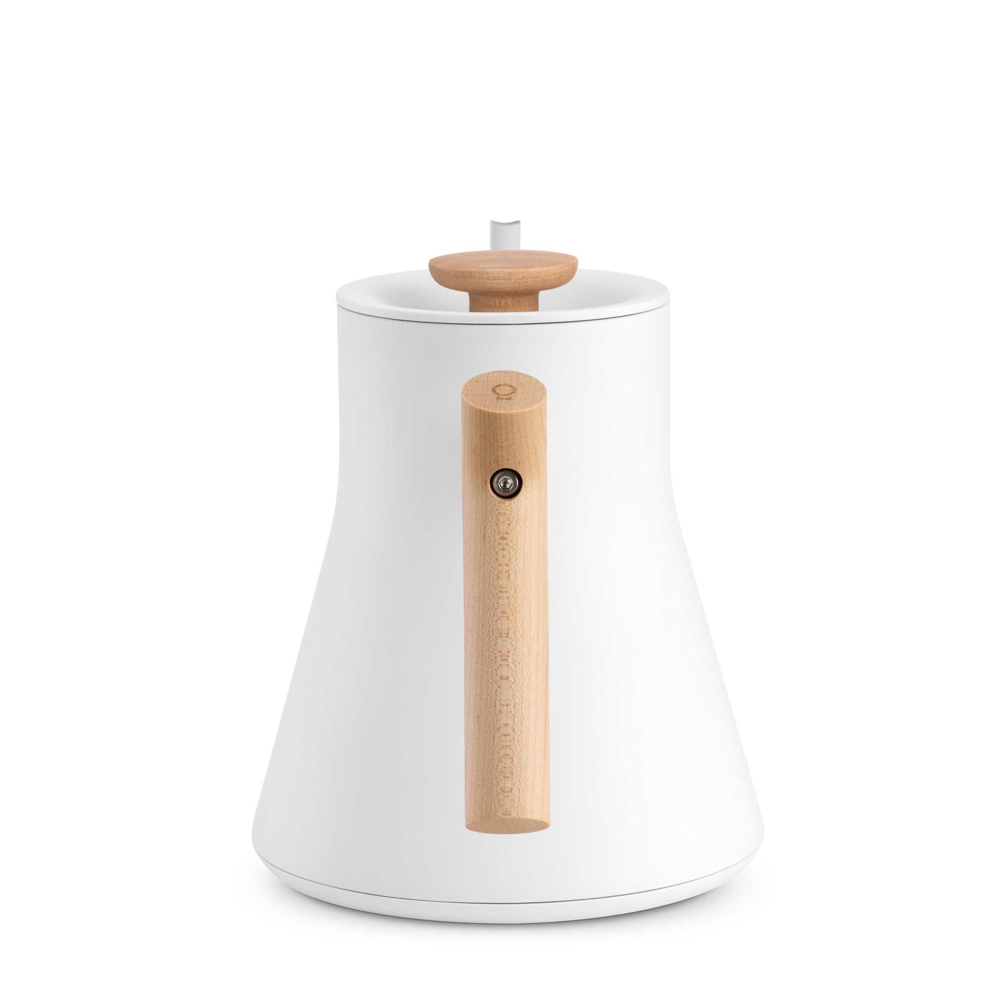 Fellow Stagg EKG Pro Electric Kettle - Matte White w/ Maple - Corkys Coffee