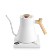 Fellow Stagg EKG Pro Electric Kettle - Matte White w/ Maple - Corkys Coffee