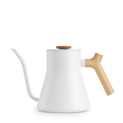 Fellow Stagg EKG Pro Electric Kettle - Matte White w/ Maple - Corkys Coffee