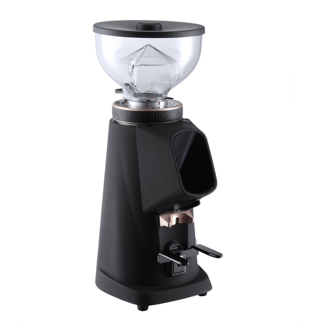 Fiorenzato AllGround Home Coffee Grinder - Black w/ Rose Gold - Corkys Coffee